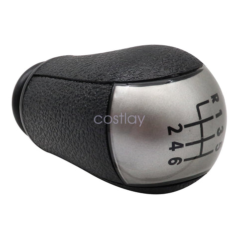 Ford Mustang 2011 2012 Black 6-Speed Gear Shift Knob Replacement Part BR3Z-7213-A OEM Style Direct Bolt On Closeup