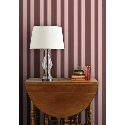 Slick Leather Texture Vinyl Wallcovering With Badass Durability Designed For Busy Hotels And Restaurants Featuring Custom Print Options And Professional Grade Installation on purple striped wall.