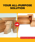 Professional Jel Wood Adhesive Glue For Woodworking Projects With All Purpose Application And Crystal Clear Finish shown applied to wood joints