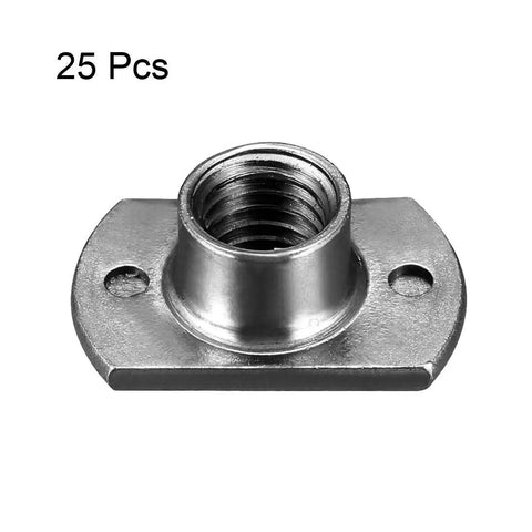 Heavy Duty M8 Weld Nuts With Tab Base Design And Grey Carbon Steel Build Crafted Tough For Pipe Furniture Car Mods And Shop Bench Fixes Quick Setup Zero Headaches 25 Piece Kit close-up of grey carbon steel M8 weld nut with tab base