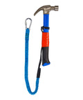 Beefy Built Tough Safety Lanyard With Single Carabiner And Adjustable Loop End, 52 Inch Length, attached to a hammer