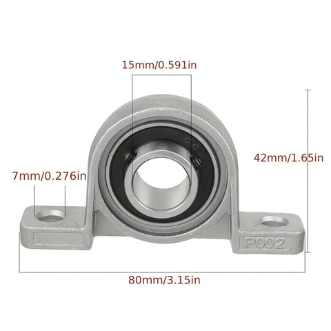 Top Shelf Zinc Alloy Pillow Block Bearings Include Self Aligning Mounted Support For 8mm 10mm 12mm Bore Sizes With Steel Inserts For Heavy Loads And Smooth Motion In Any Shop Task Or Pro Repair Work Designed To Deliver Killer Results Every Day. 12mm zinc alloy pillow block bearing with steel insert, 80mm base