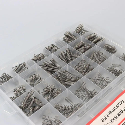 Super Awesome 300 Pcs Compression Spring Assortment Kit With 23 Various Sizes Premium Stainless Steel Springs For Mechanical Repair Auto Fixing Electronic DIY Projects Hardware Tools in plastic organizer