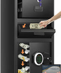 5.6 Cu Ft Large Drop Safe Box For Biz With Quick Drop Slot Anti Theft Money Safe Digital Keypad Spare Key Heavy Duty