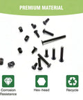 M6 Hex Drive screws and nuts from No Sweat Crib Screw Replacement Kit with corrosion resistance features.