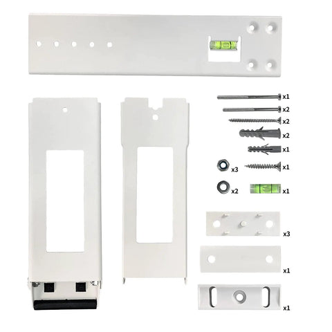 Go To Light Duty Window AC Bracket Up To 85 Lbs Universal Design Indoor Install Easy Drill Into Sill with level and hardware