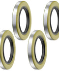 4 Pack 10 36 Lot Of 4 Double Lip Grease Seals 2.25 By 3.376 Inch For Trailer Hub Bearings Protection Fits Dexter 010 036 00