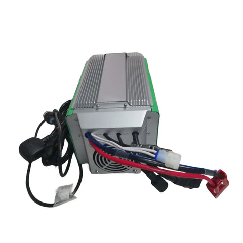 Heavy Duty 48V 40A Boom Lift Battery Charger For Aerial Work Platform Replacement Power Supply rear view with cables