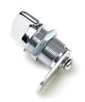 Straight Handle Cylindrical Turn Tongue Cam Lock For Electric Cabinet And Communication Cabinet, side view, metallic, durable