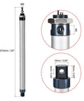 Heavy Duty Pneumatic Air Cylinder MAL16 500mm Stroke, 16mm Bore, M6 Piston Rod Thread, Aluminum Alloy Body with dimensions diagram