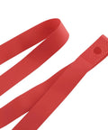 Close-up of red 20mm nylon rim tape, part of Beefed Up 26 Inch Rim Tape And Strips 20mm Elastic Nylon Red 2 Pack for bikes