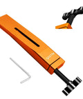 Pro Grade Brake Caliper Piston Press Tool For Hydraulic Disc Brakes, precise piston alignment and spreading mechanism in orange