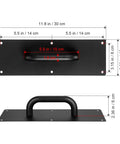 Black Stainless Steel Door Handle Pull Plate For Commercial Doors Push Pull Backplate Durable 304 Stainless Long Lasting Finish