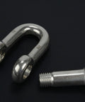 Rock Solid 1/2 Inch Chain Shackle Clevis Bow Ring Forged From Saltwater Proof 316 Stainless Steel, 1/2 inch diameter, includes moused pin.