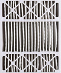 Air Filter 20x25x5 MERV 13 Plus Carbon Replacement For Honeywell, front view showing pleats and grid design