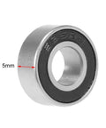 Close-up view of 686-2RS Deep Groove Ball Bearing 6x13x5mm, double sealed, chrome steel, perfect for precision RC cars and DIY projects.