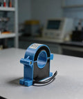 Heavy Duty Split Core Current Transformer 100A To 1000A on surface, showcasing durable ABS shell and screw lock clamp.