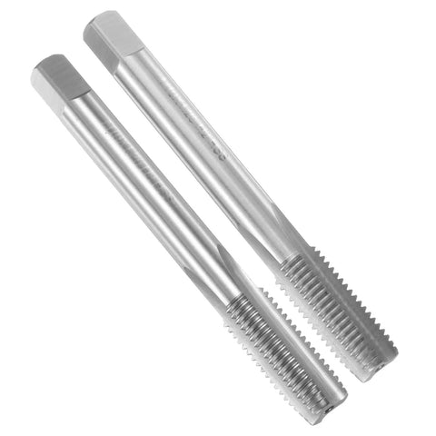 Metalworking Hand Tap Set 2 Pack For M10 X 1.25 Threads Taper And Plug Taps Pro Grade High Speed Steel HSS Right Hand Hand Threading Kit For DIY And Pro Projects