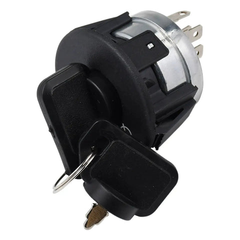 Starter Ignition Switch With 2 Keys 01588300 15883, shown up close with keys and terminals for ZT mowers
