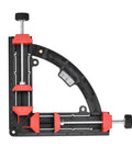 Right Angle Clamp for Woodworking 30 to 90 Degree Adjustable Corner Clamp ABS Plastic Vise Fixture, black, 7.48-inch jaw