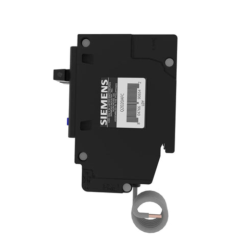 Side view of 20A 120V 1-Pole Tandem CAFCI Type QTA Circuit Breaker with LED Trip Indicators