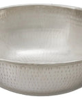 Bohr Hammered Nickel Vessel Sink for Bathroom, 14 Inch, Above Counter Style, Handcrafted Nickel Finish, Durable and Easy to Clean Bowl