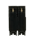 Front view of Single Q-Line THQL21100 100A Double-Pole 120/240 VAC Plug-In Circuit Breaker, Thermal-Magnetic Common-Trip for load centers.