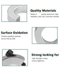 Six Pack Fixed Locking Shaft Collars Heavy Duty Carbon Steel Zinc Plated Corrosion Free Perfect For Linear Rails Motors Gearboxes clamp detail