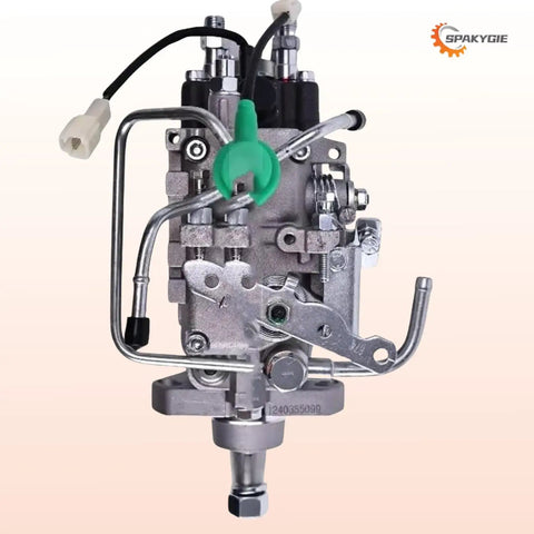 Premium Heavy Duty Fuel Injection Pump For Mitsubishi S4S-DT Diesel Engine 336 9191 direct replacement, showing detailed assembly and fuel lines.