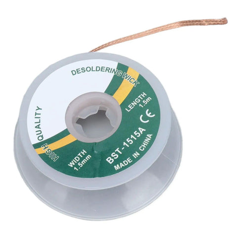 Pro Grade Alloy Copper Desoldering Braid For Electronics Repair And PCB Work, High Absorption Solder Wick Tool spool