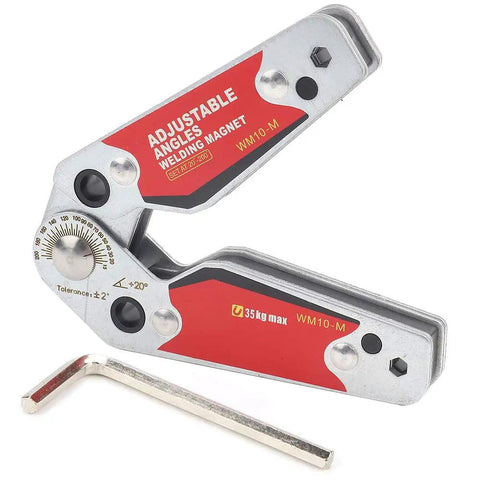 Fabater Welding Magnetic Holder With Adjustable Angles From 20 To 200 Degrees And Clear Scale Display for precise positioning.