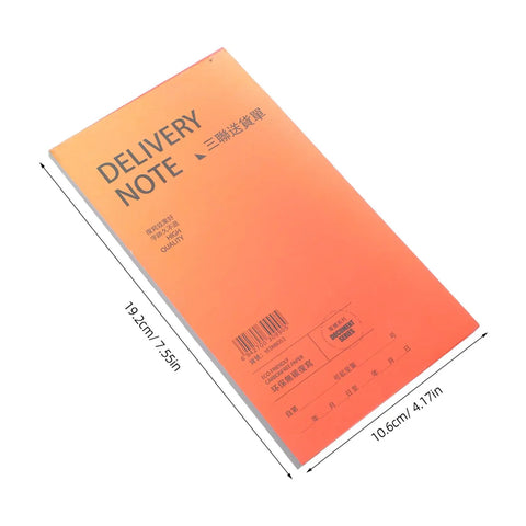 Carbonless Receipt Book 3 Part Duplicate Paper Invoice Pad For Small Business Easy Record Keeping Of Customer Transactions And Home Based Biz Supplies, 19.2cm x 10.6cm