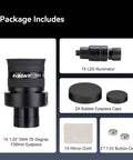 Package contents of Illuminated Crosshair Reticle Eyepiece 1.25 Inch, 20mm Vision For Guided Astrophotography And Guide Scopes