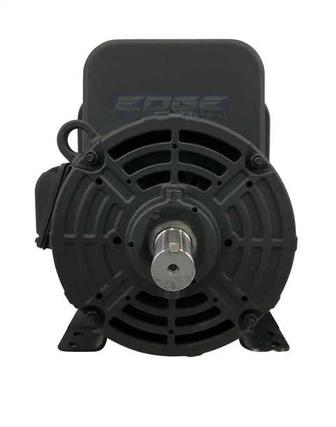 Front view of WEG 200V 208V 5HP Air Compressor Electric Motor 184T Frame 1750 RPM 1 Phase Industrial Motor