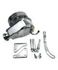 Power Steering Pump Seal Kit With Pulley And Double Groove, Chrome Finish, bracket and bolts for Small Block Chevy 1966-1984