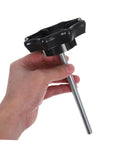 Hand holding Spare Tire Clamp Bolt For Quick Secure Mounting And Easy Installation Heavy Duty Hold Down Fastener For Cars