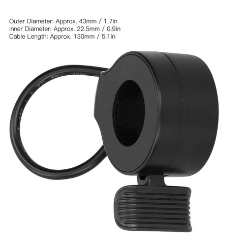 Thumb Throttle For Electric Scooters With Hall Sensor Easy Fit Finger Grip Accelerator Controller Black