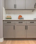 Kitchen cabinets with 45 Pack Matte Black Stainless Steel Cabinet Pulls 7.38 Inch Length With 5 Inch Hole Center Dope Modern Kitchen Drawer Cupboard Handles For Cabinets Easy Install And Lasting Finish.