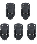 Five Piece Set Heavy Duty Black Metal Hasp Latches Built Different For Flight Cases rustic black latches designed for secure gear.