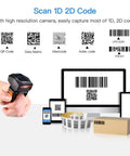 Hands Free Wearable Ring Barcode Scanner With 3 In 1 USB Wired 2 4G Wireless And Bluetooth Capable 2D QR Data Matrix Reader for iPad
