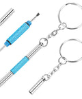 Ultra Handy Eyeglass Repair Kit 3 in 1 Mini Screwdriver Set Keychain for Glasses with Phillips, flathead, and hex drivers