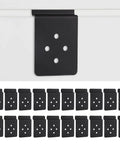 Slatwall Metal Plate Mount Backplate For Slatwall Panels Built Tough Heavy Duty Slat Wall Mounting Adapter 3.4 x 2.2 In Rustproof Black