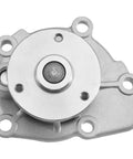 Heavy Duty Engine Water Pump for Jeep Compass and Patriot Keeps Your Motor Running Cool and Smooth on Long Drives Slick Direct Swap Replacement Part for Everyday Rigs, close-up view of aluminum component.