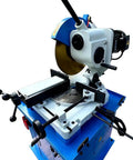 Knockout Shop Beast 4 HP 16 Inch Cold Cut Saw with adjustable spinner vise for metal cutting. Ideal for steel and aluminum.