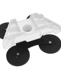 Top view of Beefy Magnetic Car Roof Mount Kit for Mini Internet Satellite Antenna with stainless steel bracket and four 100 lb magnets.