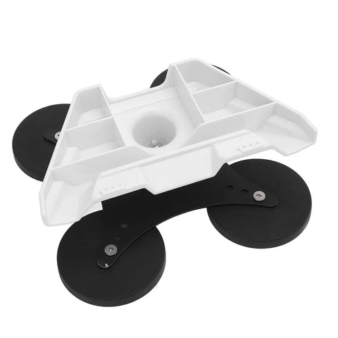 Top view of Beefy Magnetic Car Roof Mount Kit for Mini Internet Satellite Antenna with stainless steel bracket and four 100 lb magnets.