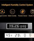 Intelligent humidity control system display showing 45% RH and 29°C for Keep Your Filament Dry To A T With This 3D Printer Humidity Control Box.