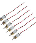 Pack of six Mini N20 Gear Motor With Full Metal Gearbox 3V To 6V DC Micro Motor for RC cars robots DIY toys, wires attached