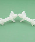 Double Head PCB Spacer With Reverse Locking Aircraft Style Nylon Insulation Bracket for 12.7mm Height, side view