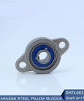 Heavy Duty Stainless Steel Pillow Block Mounted Bearings Support A 17mm Shaft Size While SKFL003 Design Offers Stability For Industrial Work And Wear Resistant Materials Ensure Reliability During Long Runs To Meet Shop Requirements Every Time. stainless steel pillow block bearing for 17mm shaft